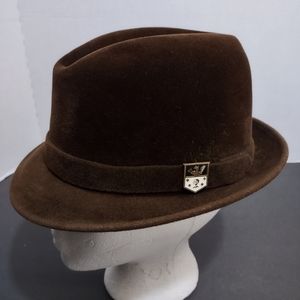 Adam Fifth Avenue Harvard ’40 Felt Fedora Hat 